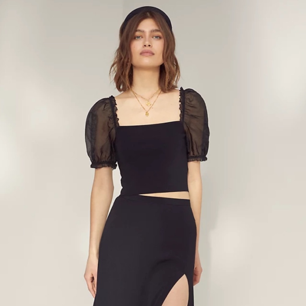 aritzia sheer top